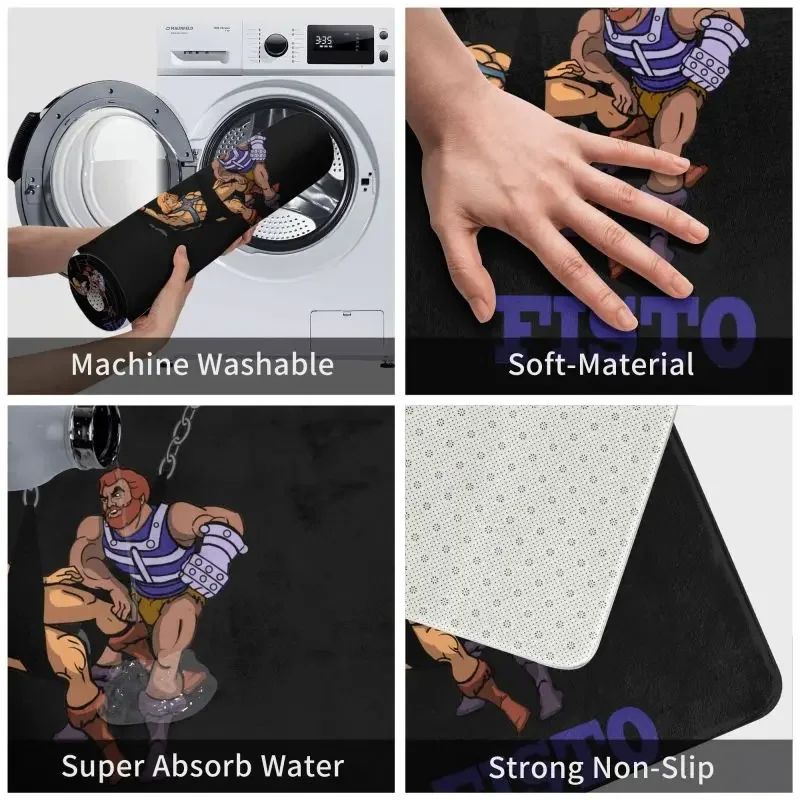 Коврик Fisto He-Man Мастера Вселенной противоскользящий в стиле 80-х годов