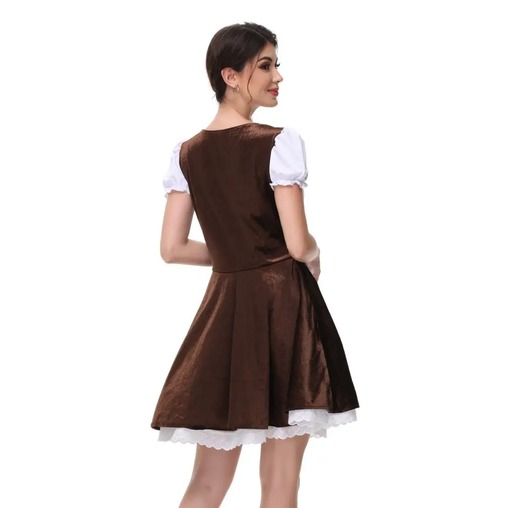 GB10067 размера плюс женские костюмы на Октоберфест для баварских платьев в клетку