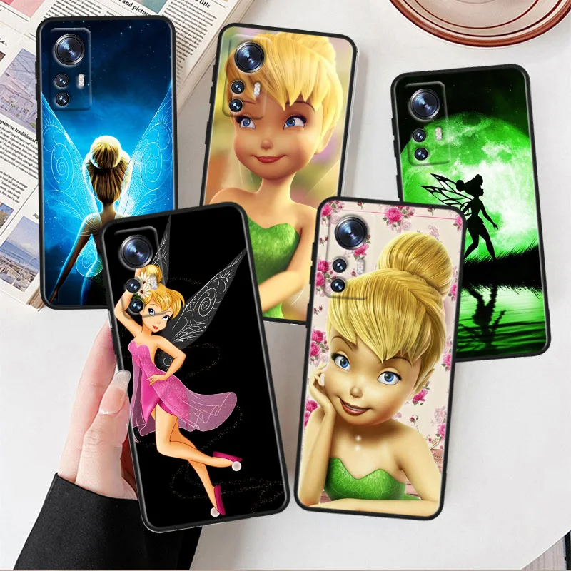 

Disney Tinkerbell princess Phone Case For Xiaomi Mi 13 10S 10 9T 9SE 8 Mix Play A3 A2 A1 CC9E Note 10 Lite Pro Black Cover