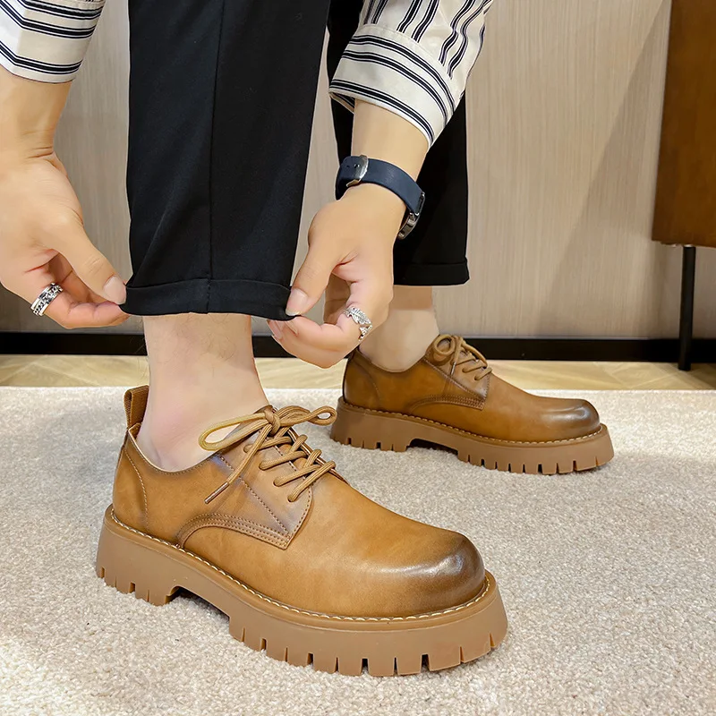 

Mens Formal Shoes Round Toe Leather Oxford Shoes Italian Dress Shoes Lace Up Men Wedding Shoes Genuine Leather Men Casual Shoes