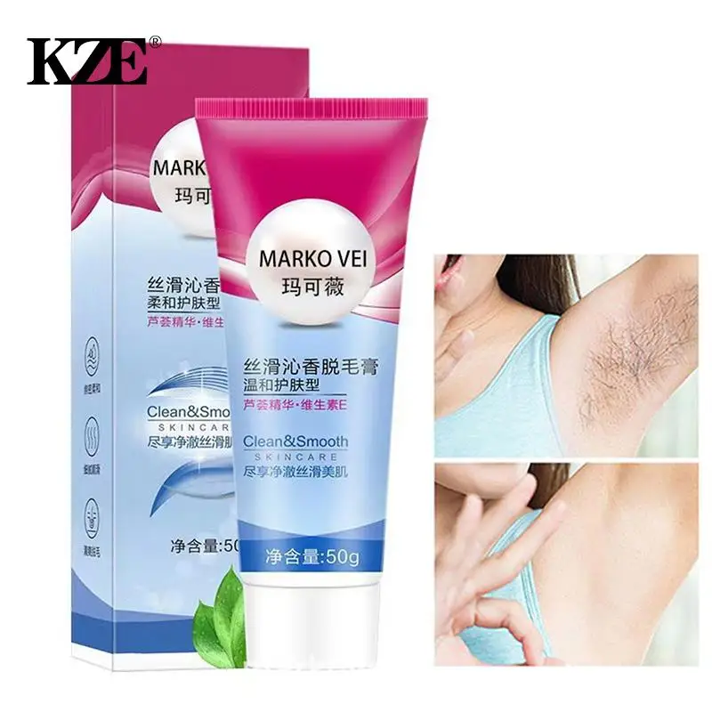 

50g Hair Removal Cream Painless Hair Growth Inhibitor Underarms Legs Arm Pubic Hair Remover Whitening Nourish Skin Care Products