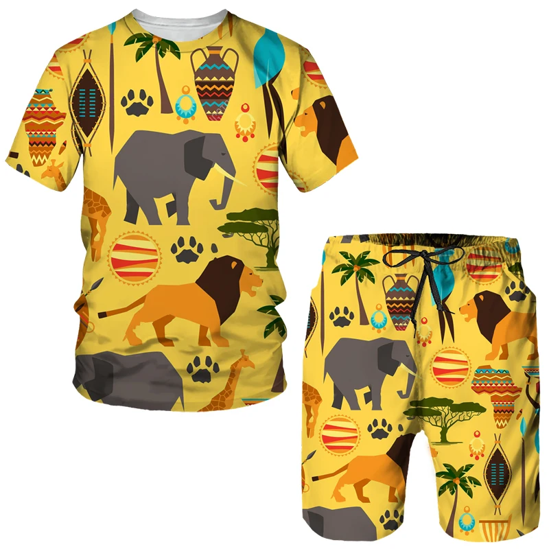 

Новейший Африканский принт Дашики для мужчин и женщин комплект из двух предметов летняя парная спортивная одежда уличная одежда этнически...