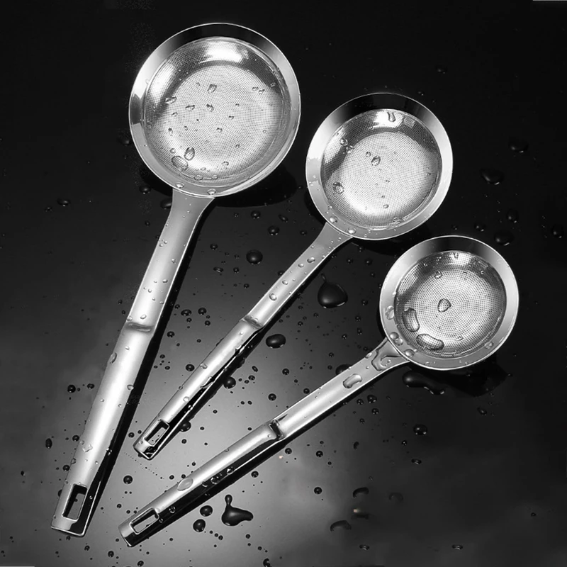 

Сетчатое сито из нержавеющей стали, Сетчатое сито, Сетчатое сито для еды с длинной ручкой для кухни