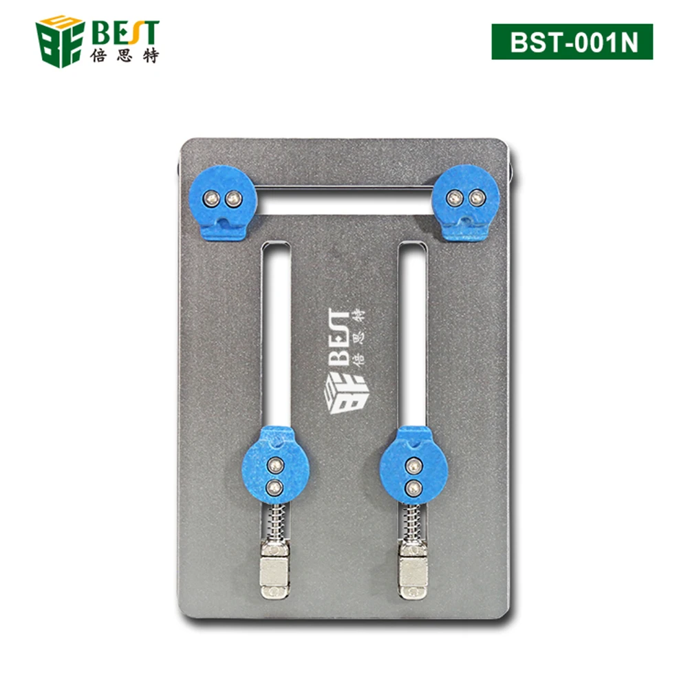 

BST-001N Aluminum Alloy Double Bottom Plate Motherboard PCB IC Chip Holder Fixture For Mobile Phone Board Repair Tools 13*9cm