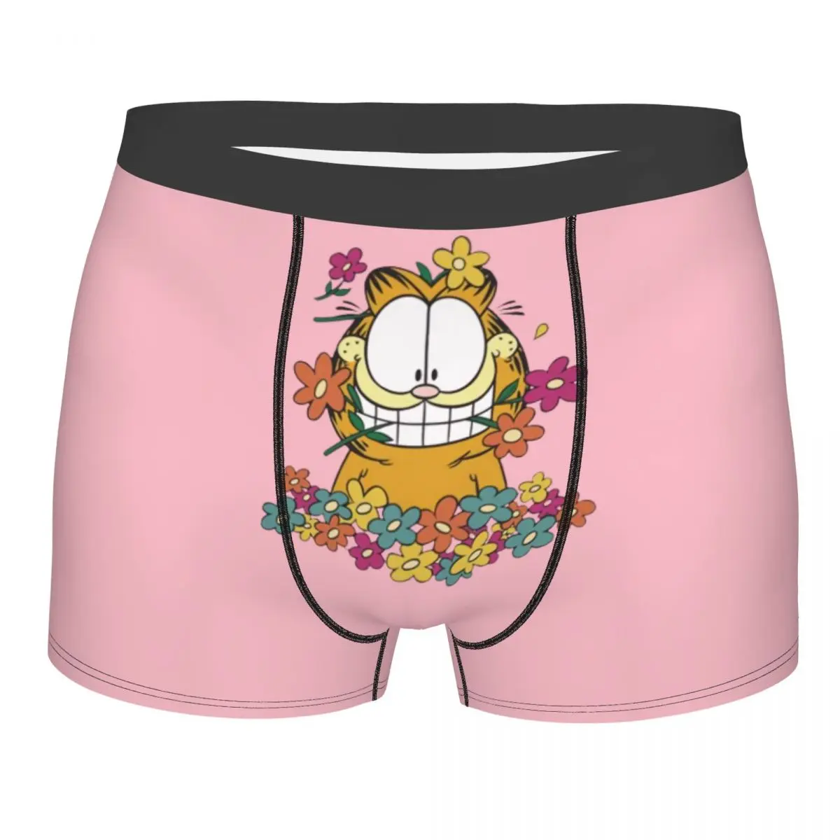 Мужские шорты-боксеры Garfields на заказ с 3D принтом нижнее белье милым котом трусы