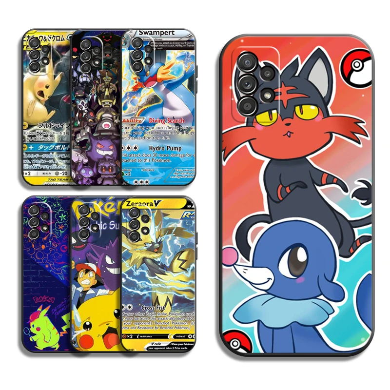

Pokemon Cute Anime Phone Cases For Samsung Galaxy S20 FE S20 Lite S8 Plus S9 Plus S10 S10E S10 Lite M11 M12 Soft TPU Carcasa