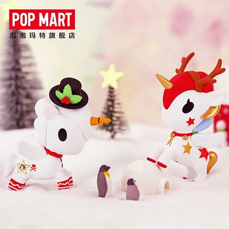 TOKIDOKI POPMART 2018 Рождественский Единорог Женская коллекция искусство игрушка пони