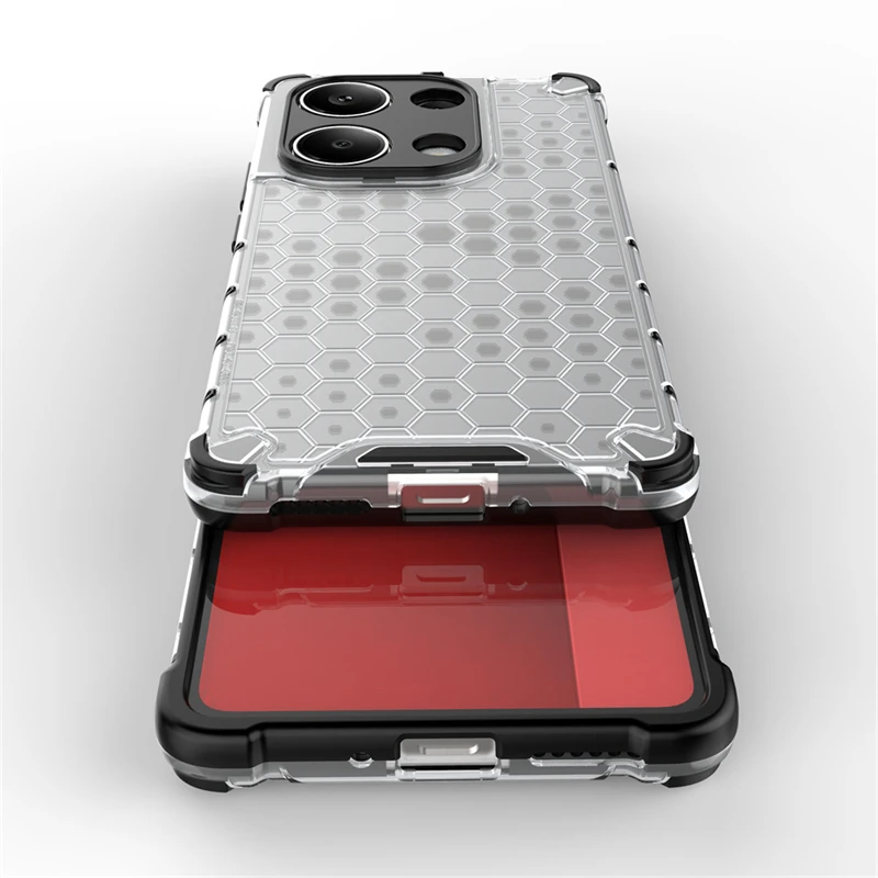 Чехол для Redmi Note 13 Pro 4G Силиконовый + поликарбонатный противоударный