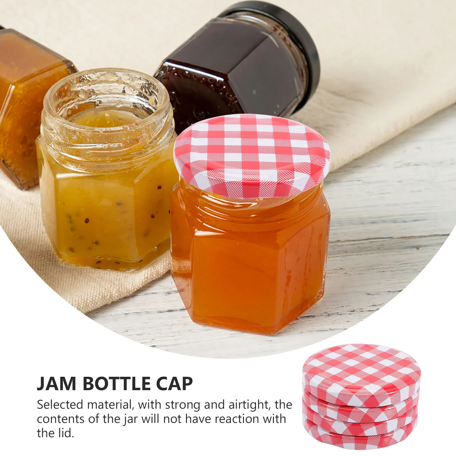 

Jam Jars Lids Wide Mouth Screw Lids Twist Off Lids Storage Caps for Canning Jars