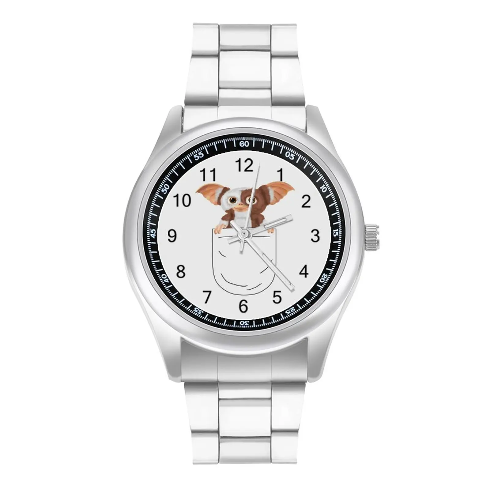 Gizmo карманные кварцевые часы пленка Продвижение Современные наручные стальной