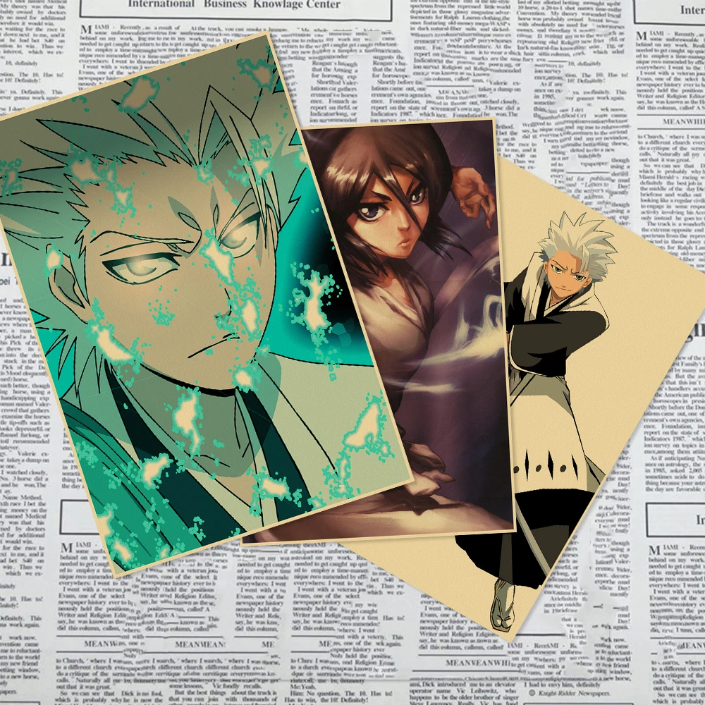 Аниме крафт-бумага отбеливатель плакат фотография Kurosaki Ichigo настенное искусство