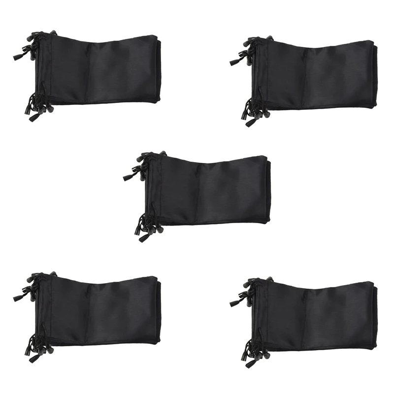 

50 черных тканевых чехлов для солнцезащитных очков 7,1x3,5 дюйма