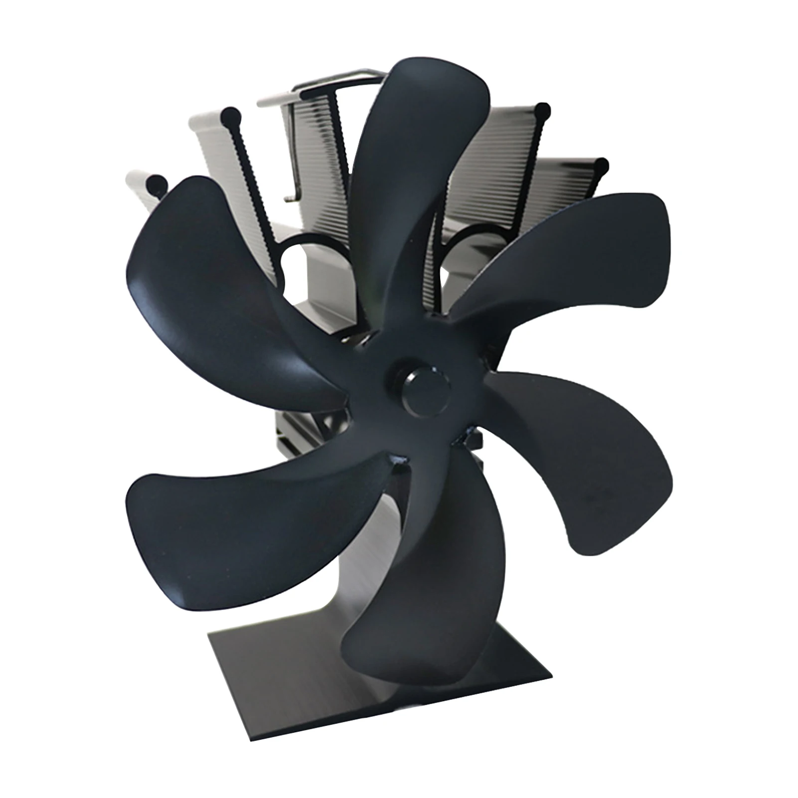 

Durable Accessories Fireplace Fan Indoor Wood Burner Kitchen Winter Warm No Electricity With 6 Blades Low Noise Heat Powered