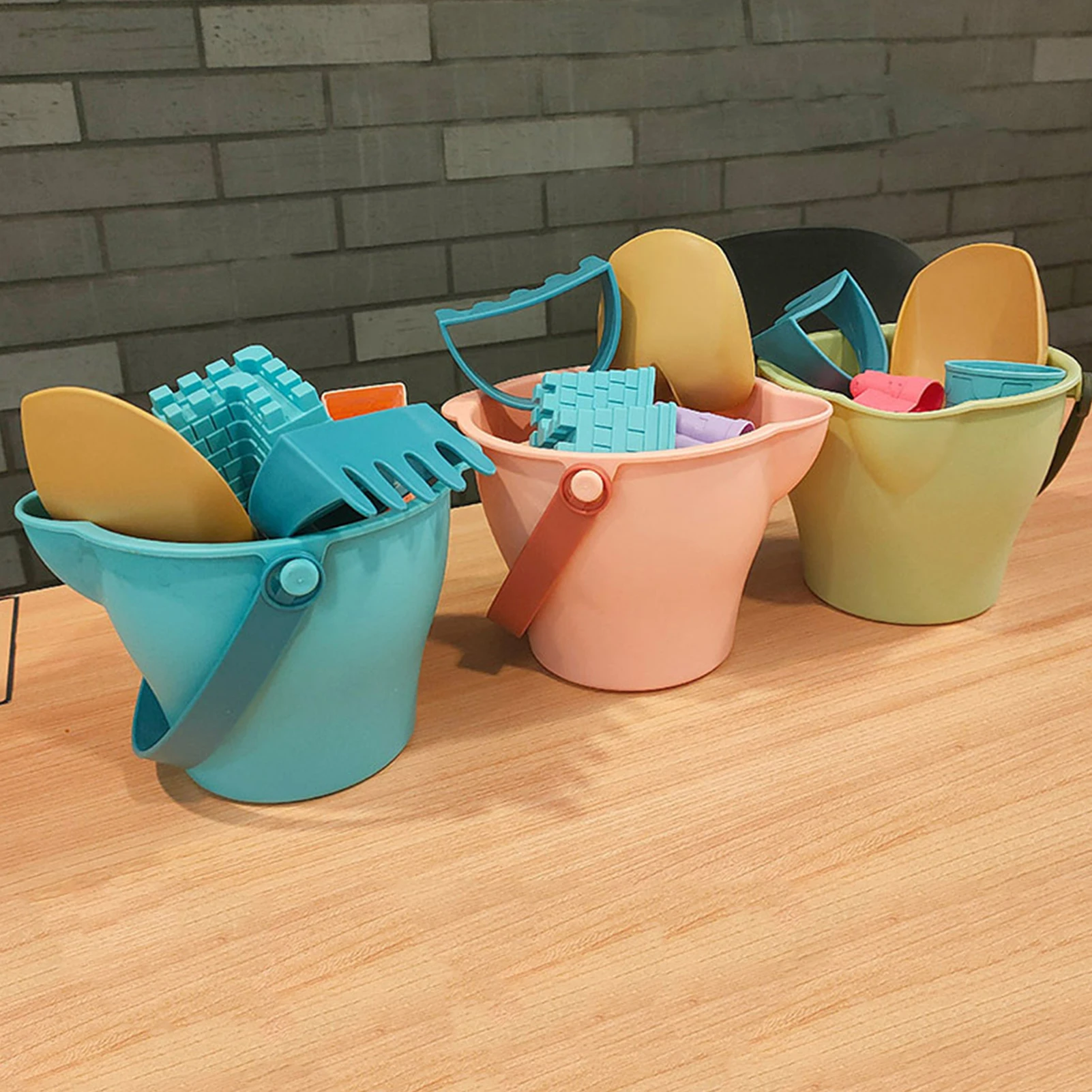 Children Summer Toys Set With Castle Model Ins Seaside Beach Toys Rubber Dune Sand Mold Tools Sets Baby Bath Toy Kids Swim Toy