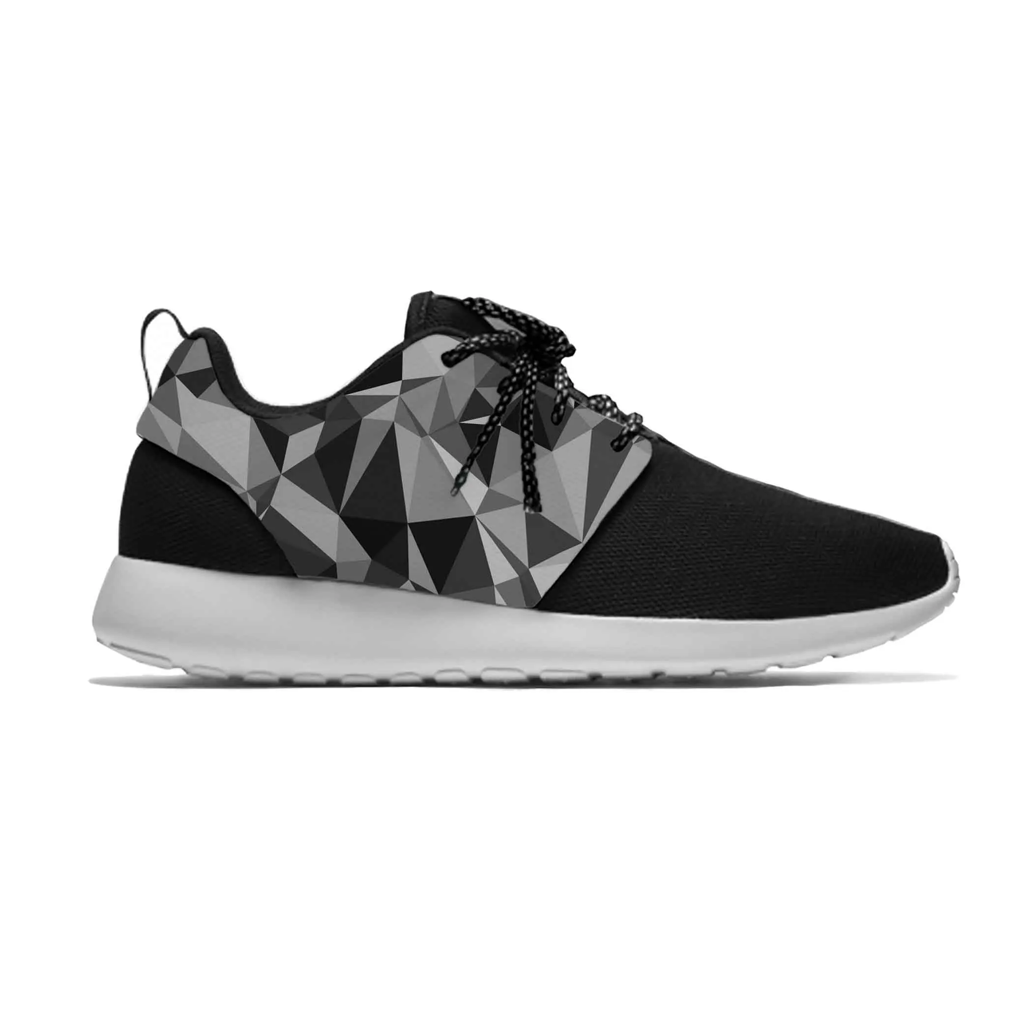 

Geometric Abstract Triangle Aesthetic Cool Fashion Sport Running Shoes Casual Breathable Lightweight 3D Print Men Women Sneakers