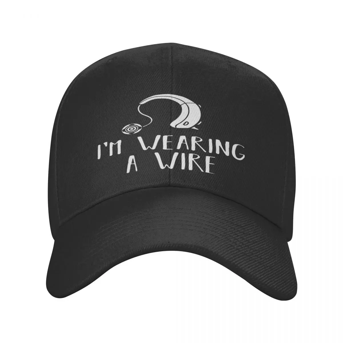 

Hearing Aid Gift Funny Deaf Awareness Casquette, Polyester Cap Modern Unisex Travel Nice Gift