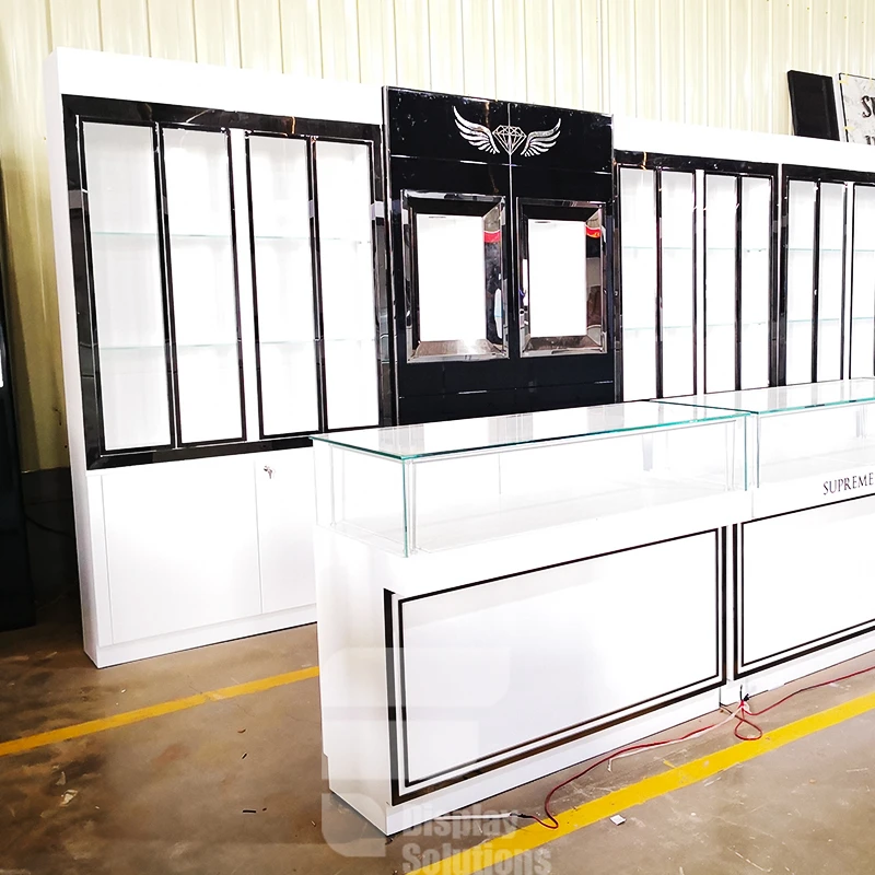 Витрина под заказ витрина для ювелирных изделий с подсветкой деревянная