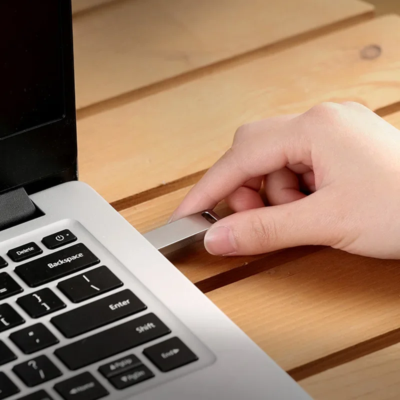 Фото Флэш-накопитель USB 3.2 2 ТБ, сверхвысокоскоростная передача, металлический мини-диск U, флэш-накопитель типа C, водонепроницаемый диск SSD U-накопитель №5