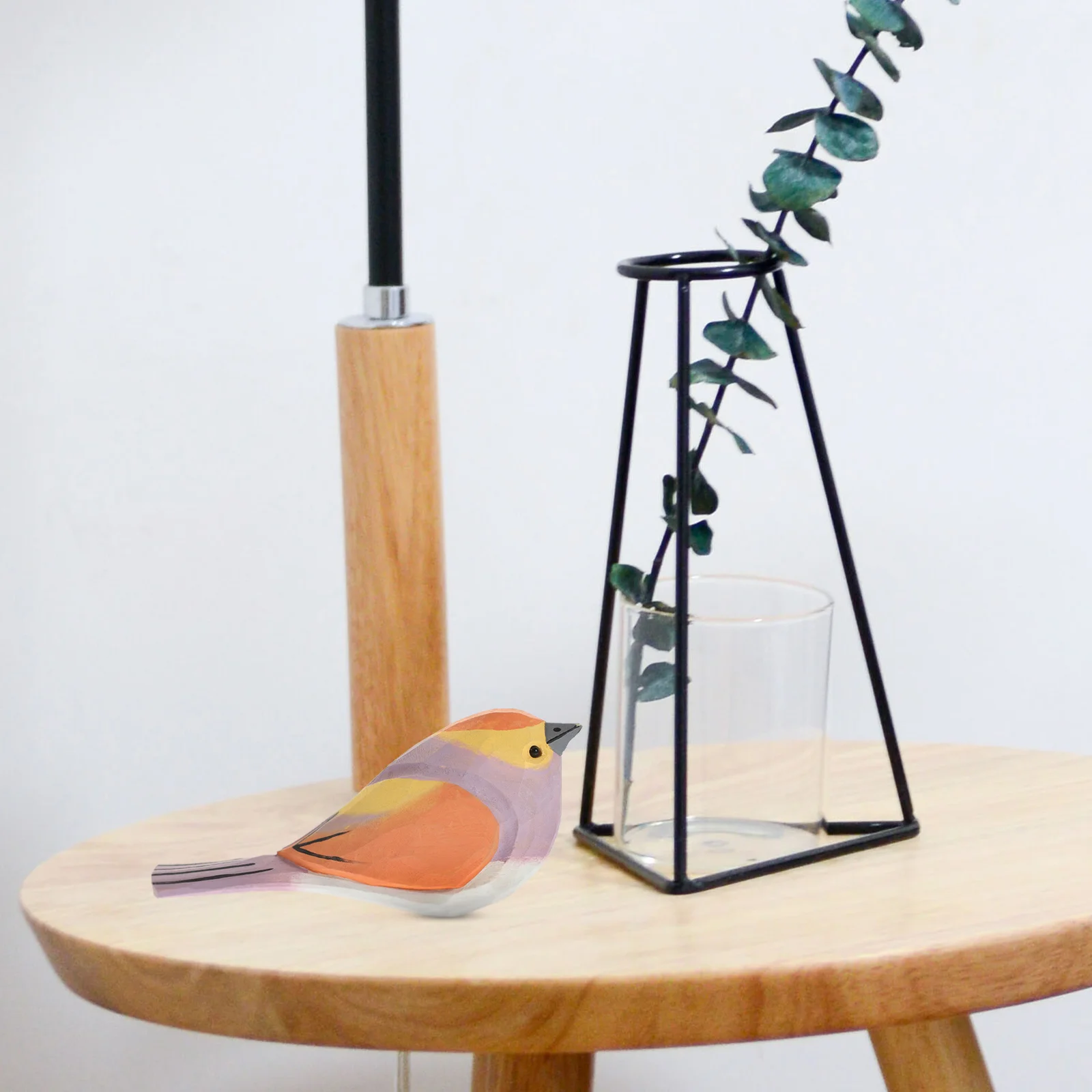 

Animal Wood Decor Bird Decorations Small Birds Ornaments Artificial Lifelike Figurines Home Wooden Fake Crafts Child