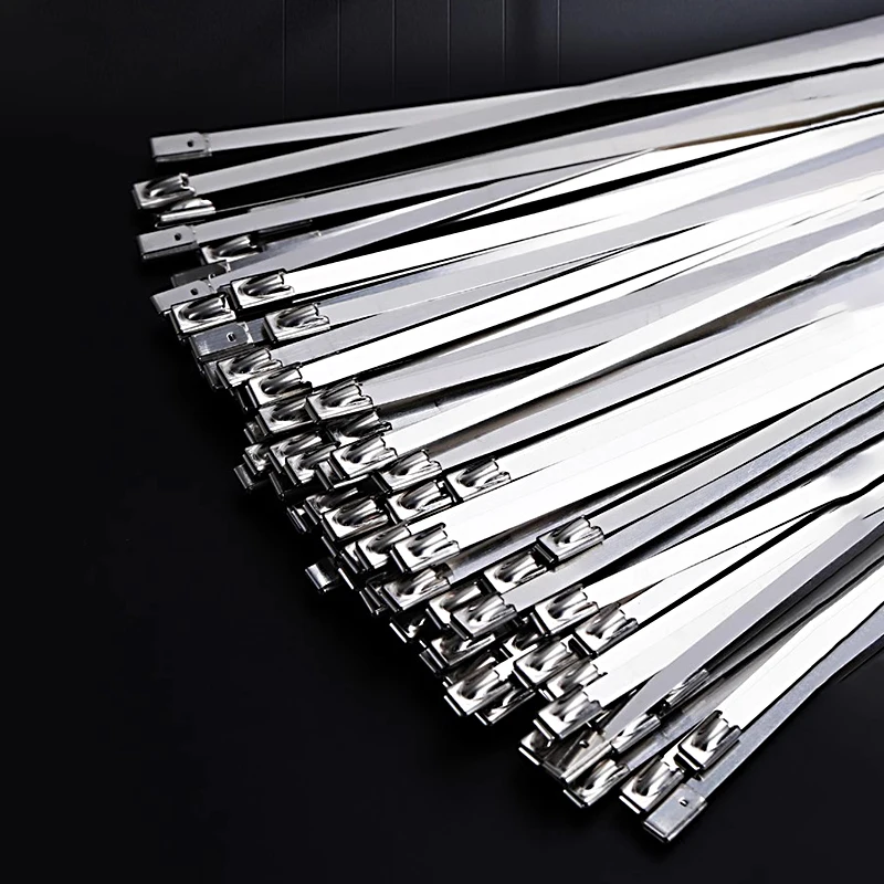 Кабельная Стяжка из нержавеющей стали 304 самоблокирующаяся рельефная кабельная