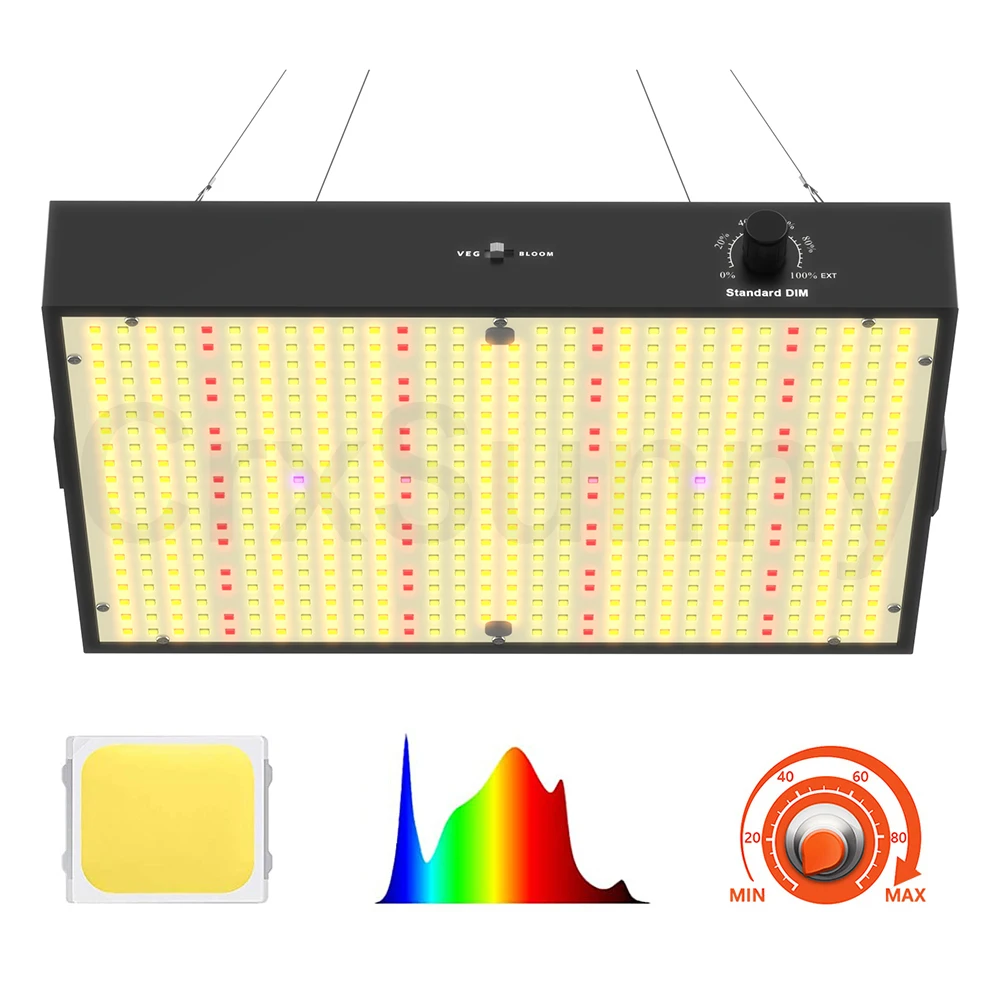 

Dimmable Samsung LED Grow Light Full Spectrum TS 1000W 2000W LED Plants Lamp for Indoor Greenhouse Seedlings Veg Bloom Tent