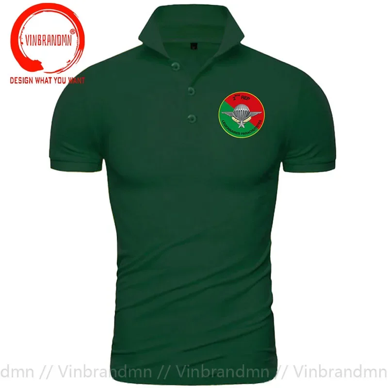 France Legion Etrangere Parachutiste 2e REP Polo Shirt Business Summer French PARACAIDISTAS 2DO LEGIONARIO Chapa Shirts