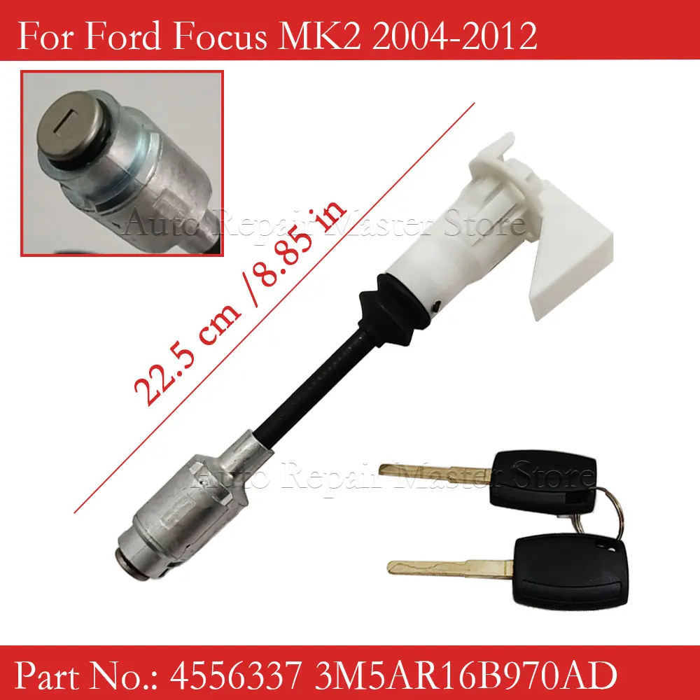 

4556337 3M5AR16B970AD для Ford- Focus C-MAX 2003-2007 MK2 2004-2012 с 2 ключами, автомобильный капот, защелка, замок, набор для ремонта цилиндра
