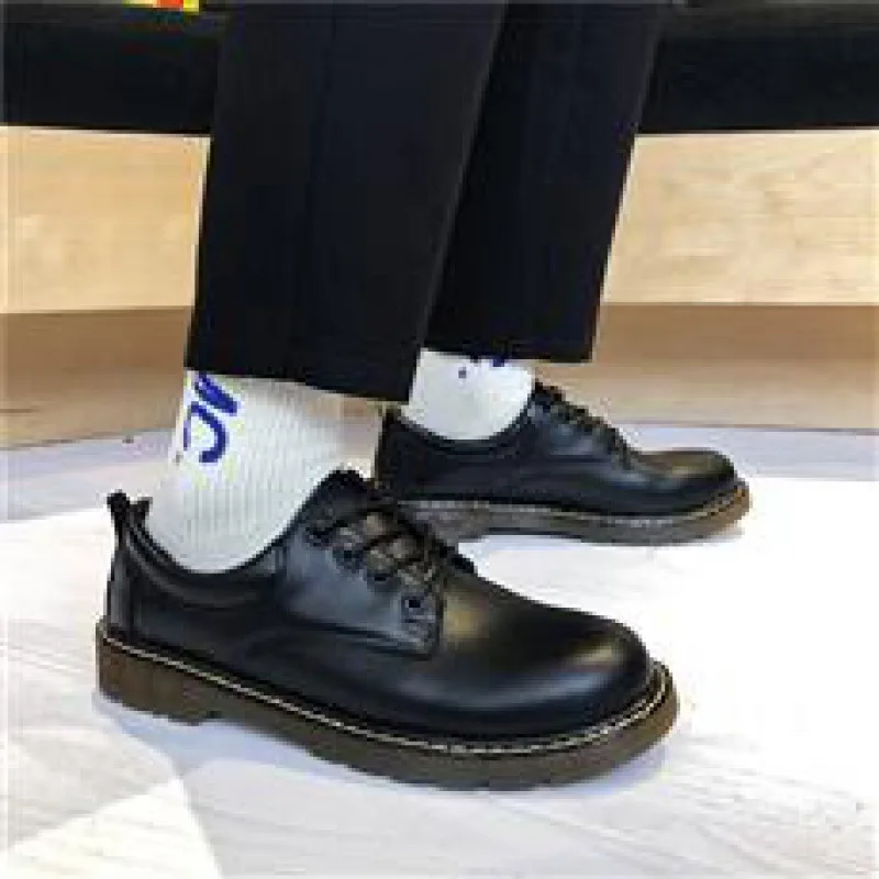 

Autumn Men's Shoes British Business Dress Casual Leather Shoes Men's Black Bridegroom Wedding Soft Bottom Increase Big Toe Fashi