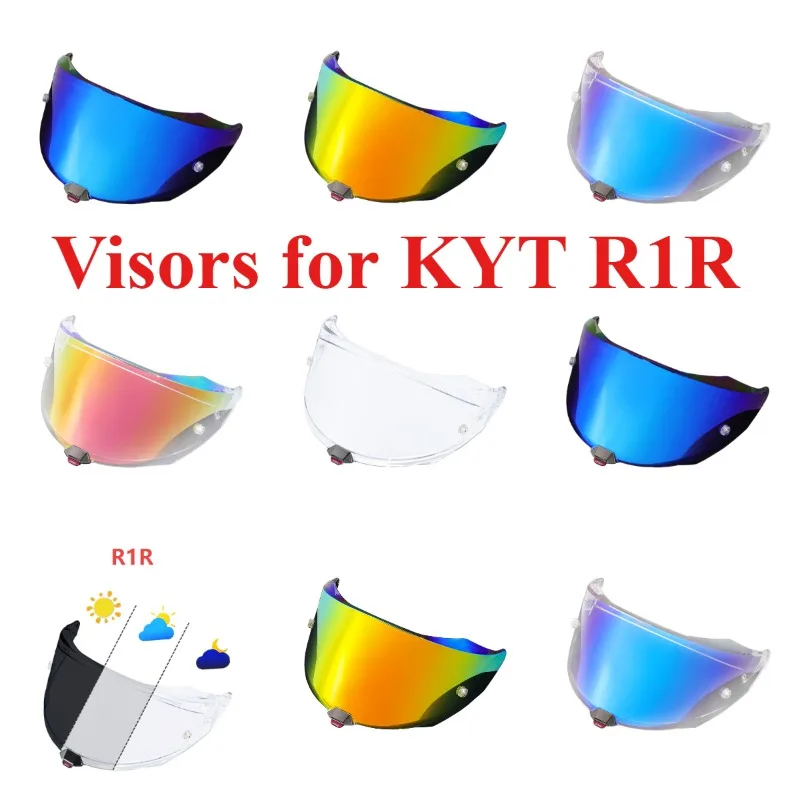 Фото Визоры для шлемов KYT R1R, защитные линзы для шлема, солнцезащитный экран, ветровое стекло, защита от ультрафиолета, аксессуары для шлема. №1
