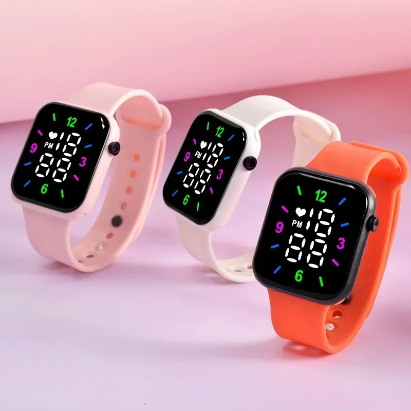 Новинка 2024 электронные часы Детские светодиодные цифровые спортивные