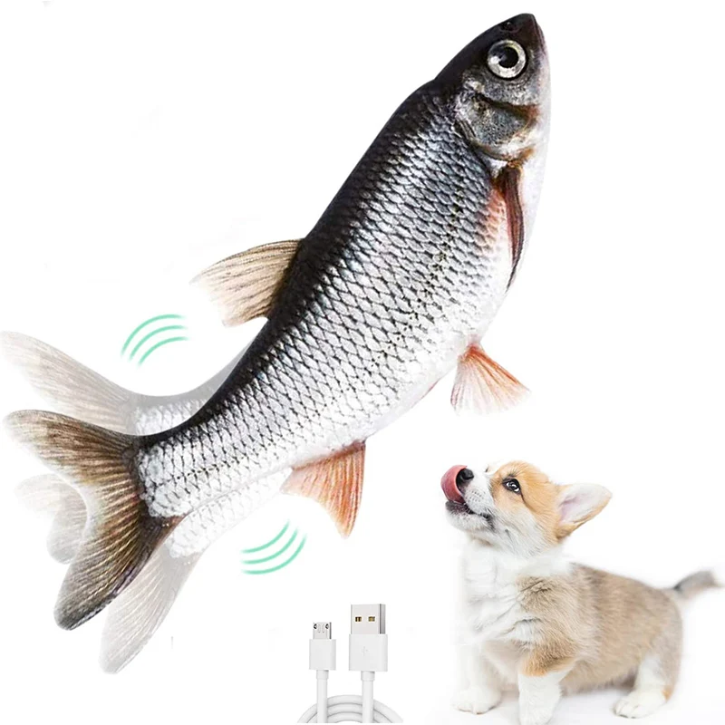 Floppy Fish Dog Toy Electronic Dancing Fish Interactive Dogs Toys Realistic Moving Fish Toy for Dog Puppy Chew Pet Supplise