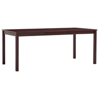 dining table pinewood kitchen tables home decor furniture dark brown 180x90x73 cm