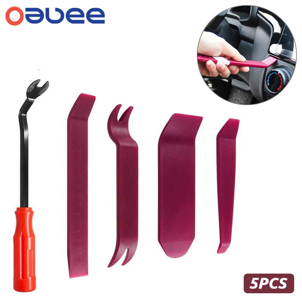 Auto Door Clip Panel Trim Removal Tool Kits Navigation Disassembly Blades Car Interior Plastic Seesaw Conversion Repairing Tools