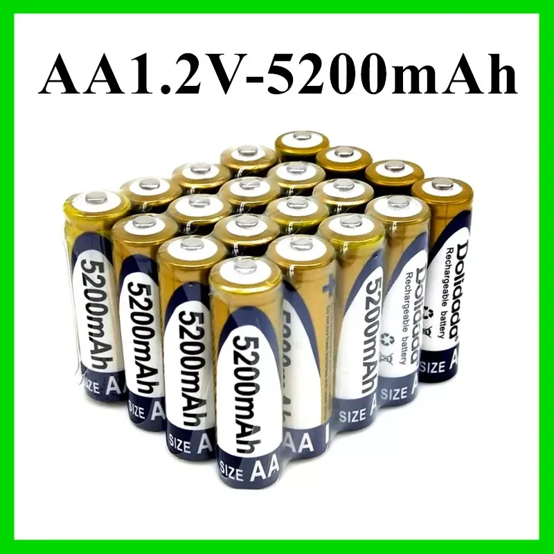 

AA 5200 mAh rechargeable battery NI-MH 1.2V AA battery watches, mice, computers, toys in