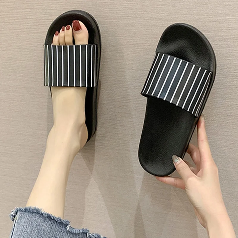 

Slide Sandals for Women Open Toe Soft Cushioned House Slipper Bathroom Sandals