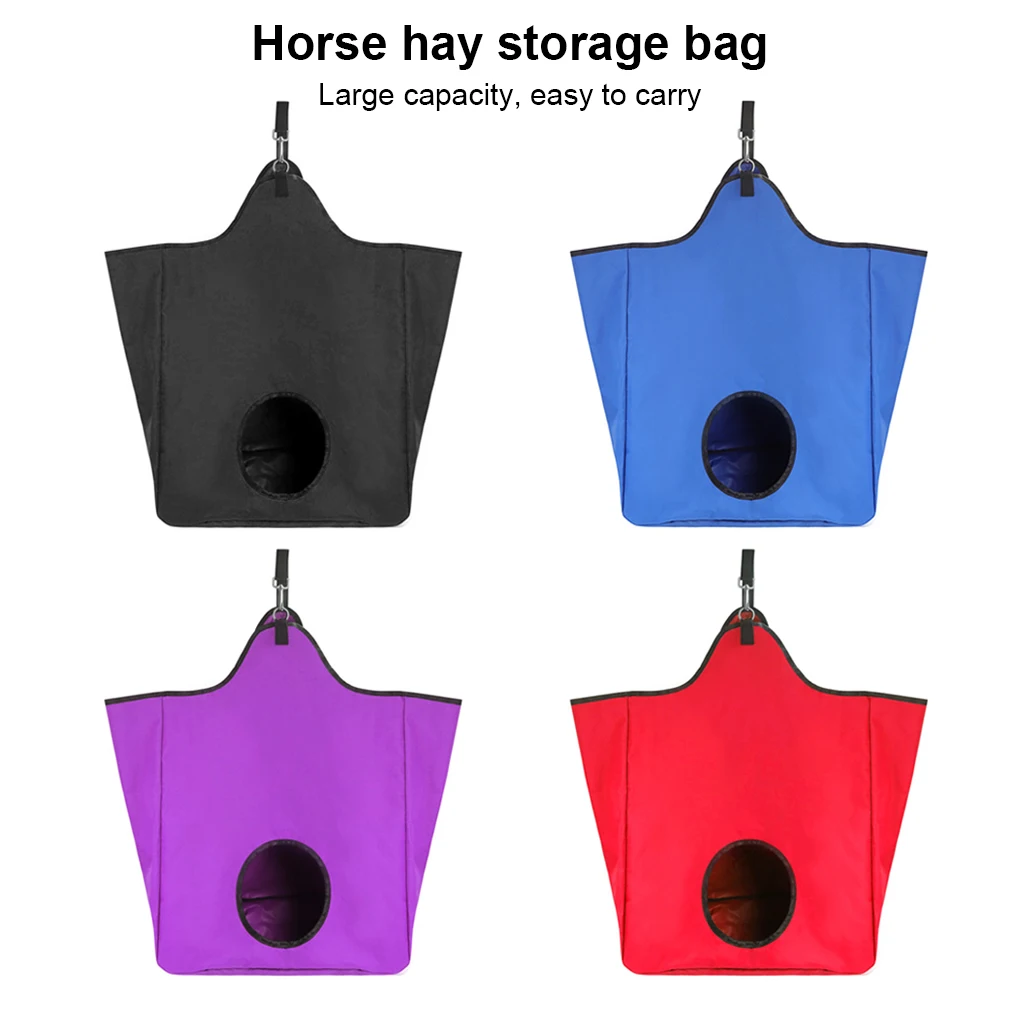 

Wild Animal Feeding Bag Large Capacity Tote Hanging Dry Grasses Straw Storage Pouch Pocket Portable Outdoor Feeder