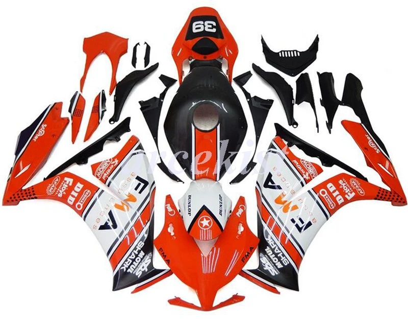

Комплект обтекателей из АБС-пластика для мотоцикла, 4 подарка, подходит для HONDA CBR1000RR 2012 2013 2014 2015 12 13 14 15 16, кузов оранжевого цвета