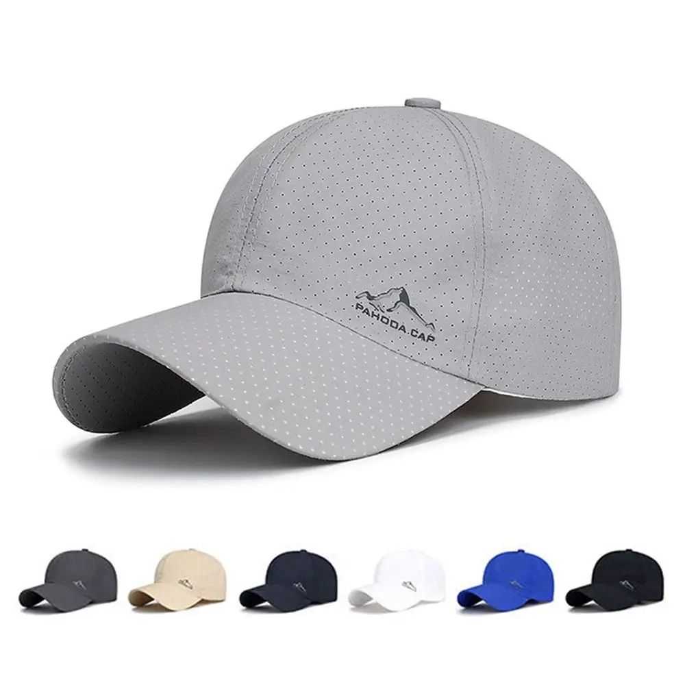 

2023 new Men Women Summer Thin Quick Dry Baseball Cap Male Golf Breathable Sunscreen Sunhat For Fishing Sun Hat Unisex