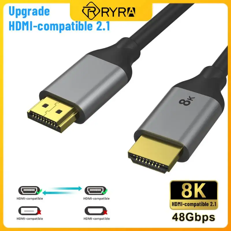 

RYRA -compatible Cable 2.1 8K 2.1 1/1.8/3/4.5m Support ARC 3D HDR 60Hz Ultra HD For Splitter Switch TV Box Projector