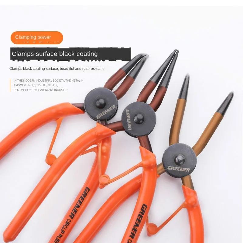 

Circlip Pliers Snap Ring Remover Internal External Straight Bend Long Nose Retaining Clip Multi-Function Portable Tools