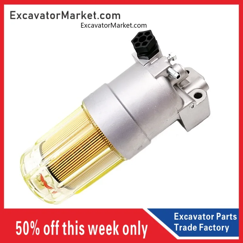 Для Sany Sy65/75/135/215-8-9 сепаратор масла и воды в сборе дизельный фильтр запчасти для