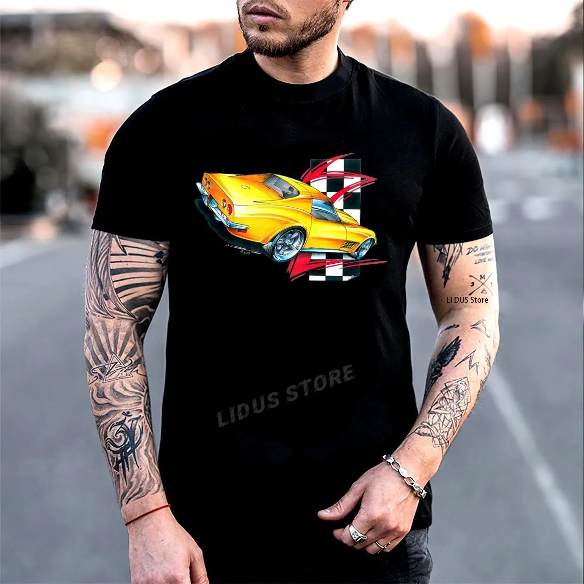 

Chevy '68-'72 Classic Corvette Sting Ray T-Shirt Clothing Graphics Tshirt Short Sleeve Sweatshirt undershirt Unisex Shirt Tee