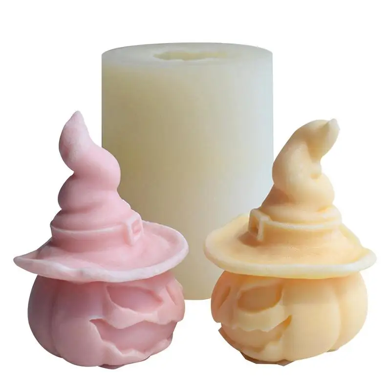 

Halloween Pumpkin Shape DIY Cake Candles Resin Mould Aromatherapy Plaster 3D Silicone Mold Kitchen Baking Tool Decoration