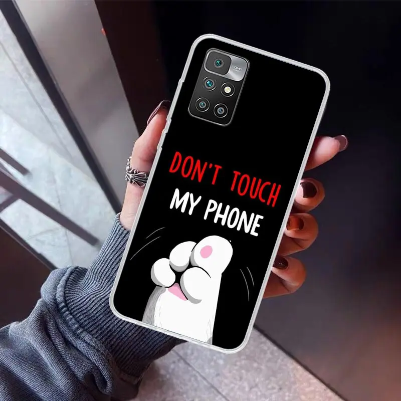 Чехол для телефона Не прикасайтесь к моей Xiaomi Redmi 12C 12 10A 10C 10X 10 9A 9C 9T 9 8A 8 7A 7 6A 6 Pro K70 K60