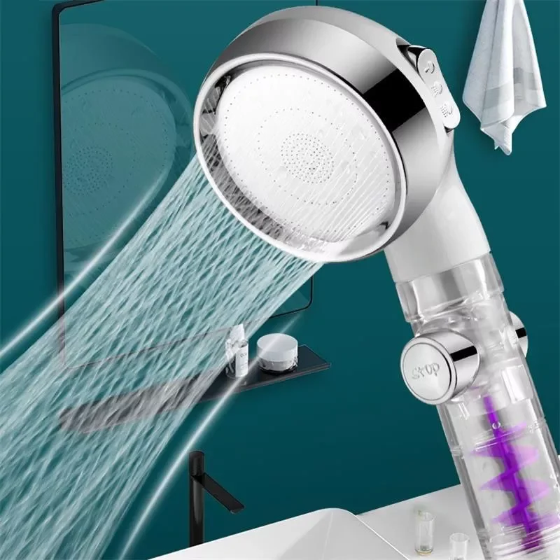 

Pressurization Shower Head Water Saving Flow Rotating Without Base Abs Rain High Pressure Spray Nozzle Pommeau De Douche Душева