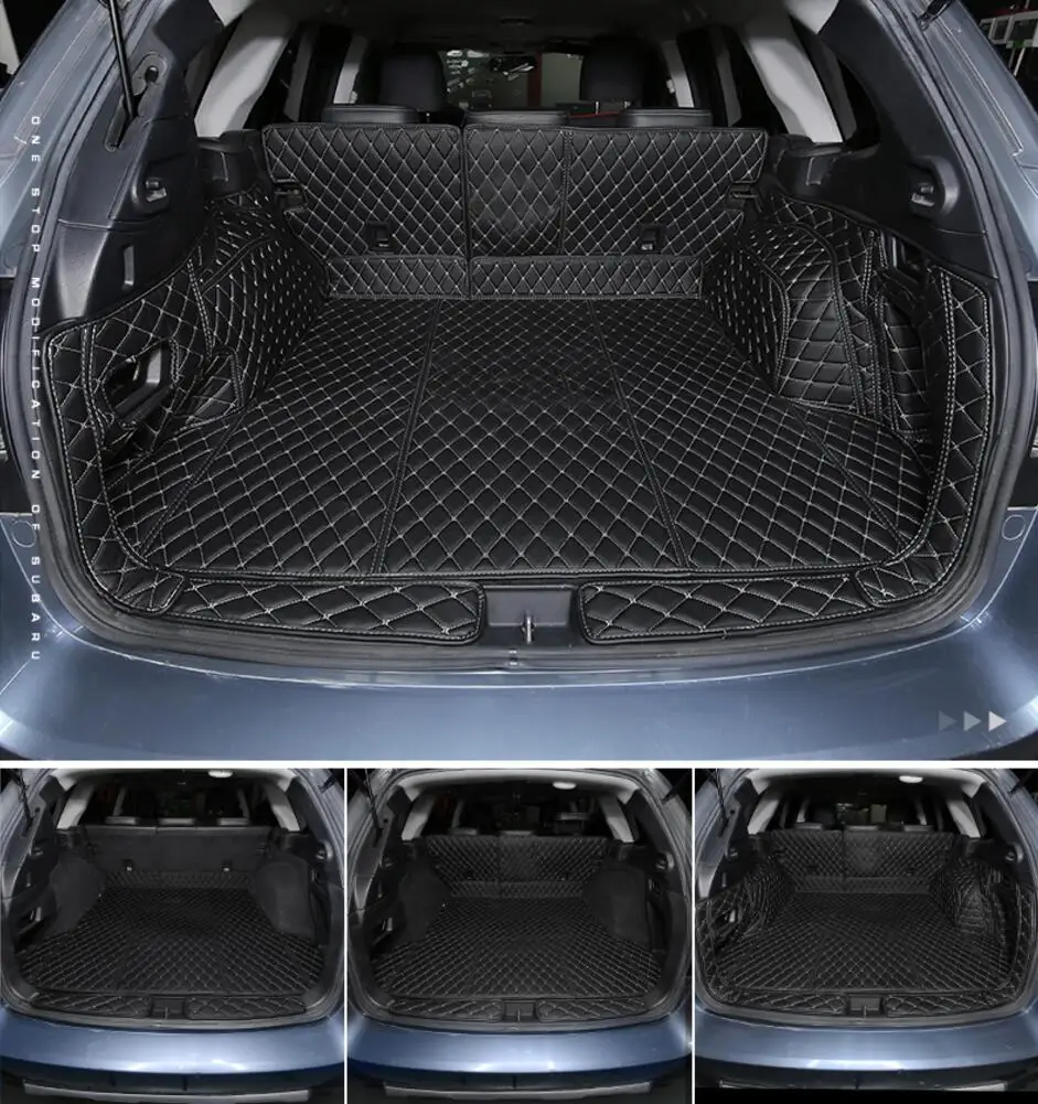 

fiber leather car trunk mat for subaru outback 2015 2016 2017 2018 2019 2020 car accessories