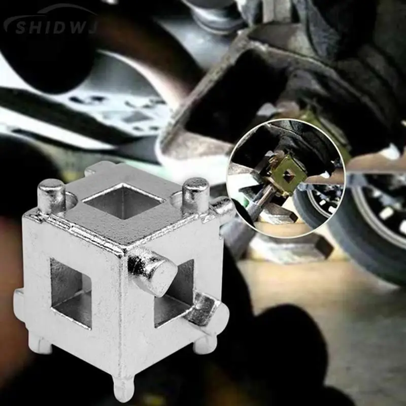 1Pc Rear Disc Brake Caliper Piston Rewind/Wind Back Cube Tool 3/8