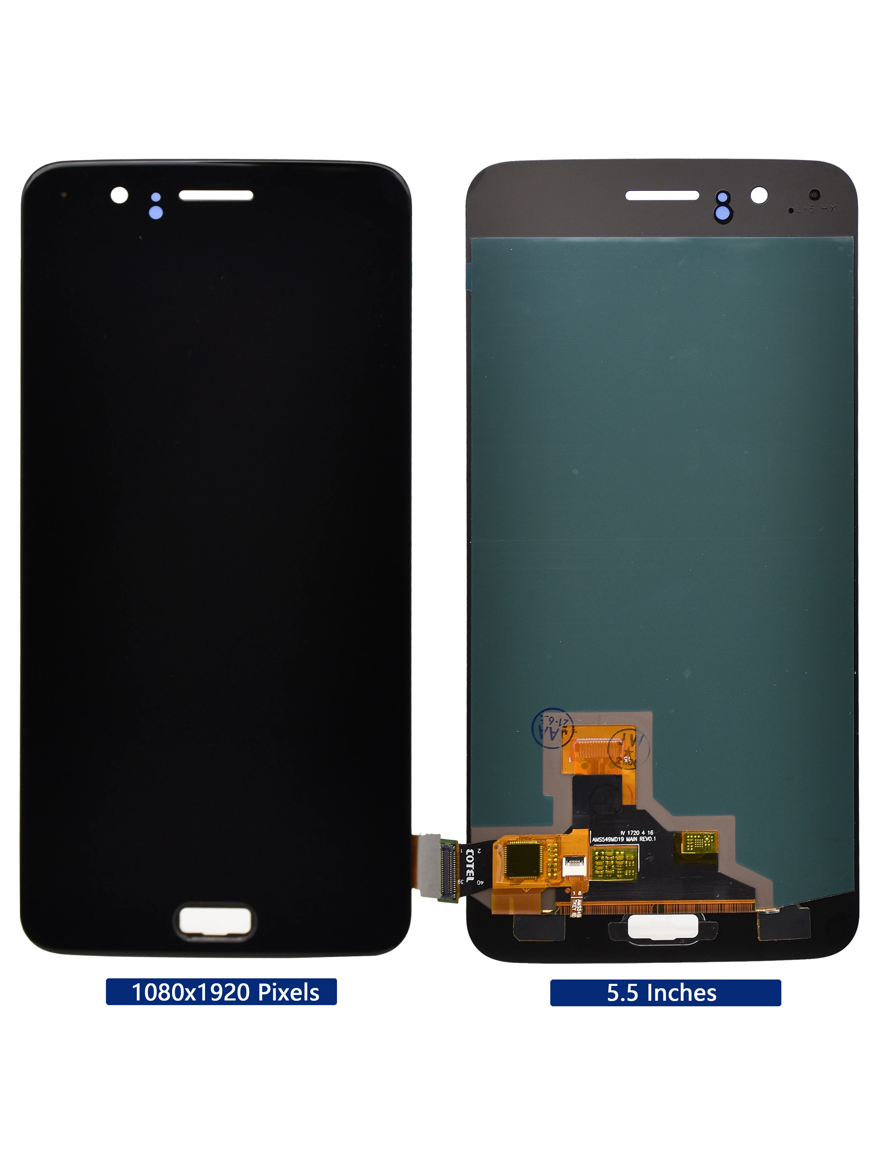 

5.5"Original AMOLED Display For Oneplus5 LCD Display Touch Screen Digitizer Assembly For1+5 A5000LCD+back cover ReplacementPanel