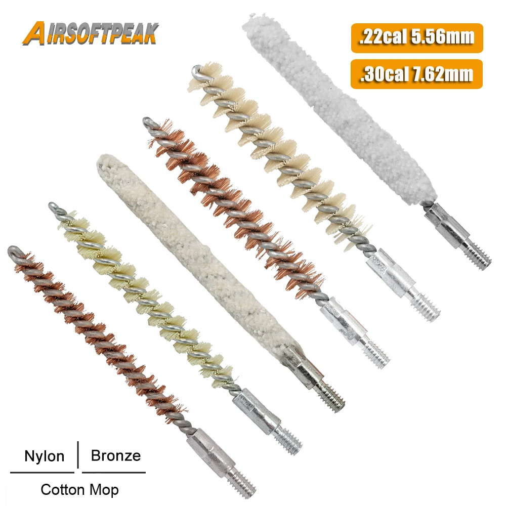 

Набор чистящих головок для пистолета с резьбой 3 шт./компл. 8-32, диаметр 30 калибра 7,62 мм, диаметр 22 калибра 5,56 мм, аксессуары для винтовки