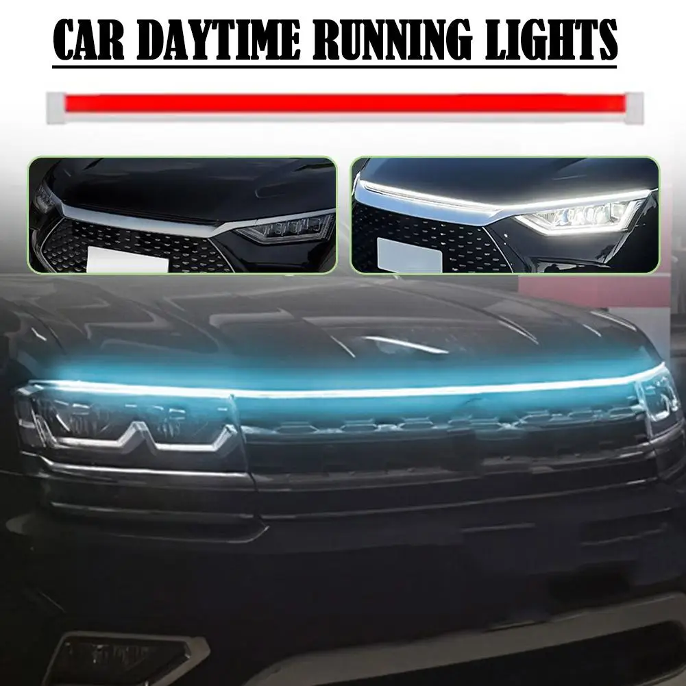 Светодиодная декоративная световая лента для капота автомобиля универсальные